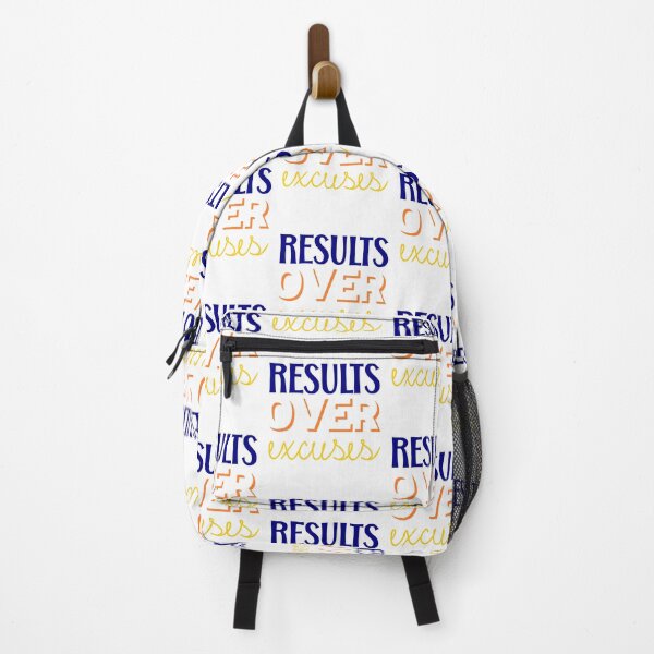 Item preview, Results Over Excuses White Background designed and sold by artfulnotebook.