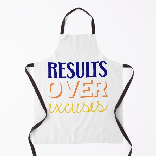 Item preview, Results Over Excuses White Background designed and sold by artfulnotebook.