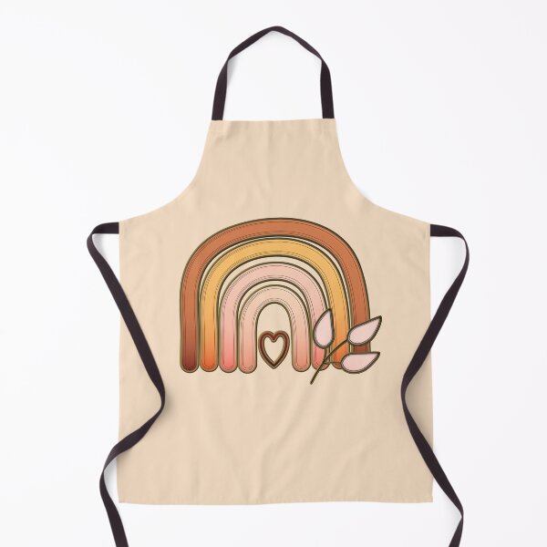 Item preview, Boho Rainbow Heart Leaves Earth tone designed and sold by Ashlison.