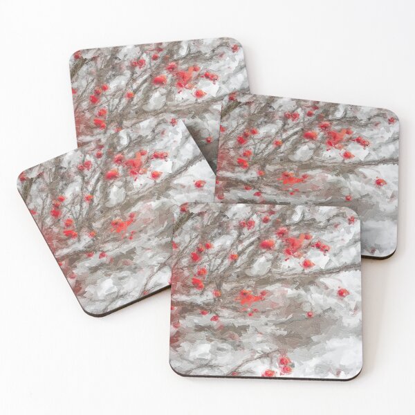 Item preview, PAINTED SNOW BERRIES designed and sold by HowardRoberts.