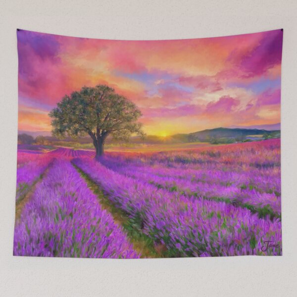 Item preview, Lavender Fields Sunrise designed and sold by Jane Girardot.