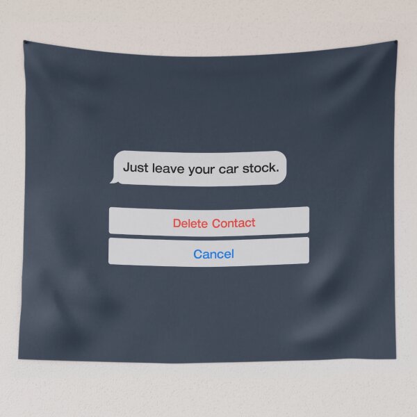 Item preview, Just leave your car stock meme designed and sold by BaujaMaopa.