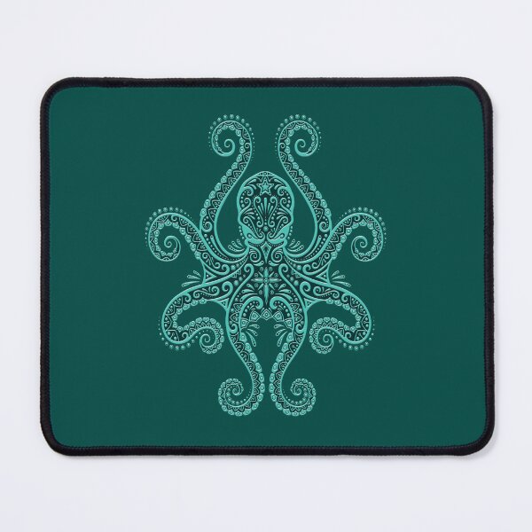 Item preview, Intricate Teal Blue Octopus designed and sold by JeffBartels.