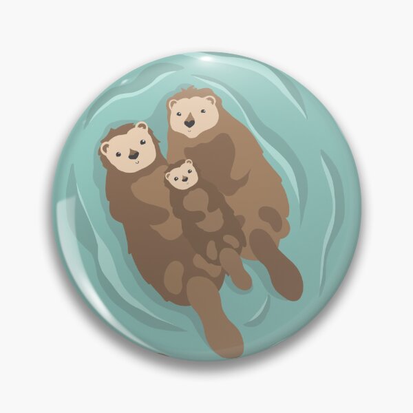 Item preview, Otter Family designed and sold by Tilly Scribbles.