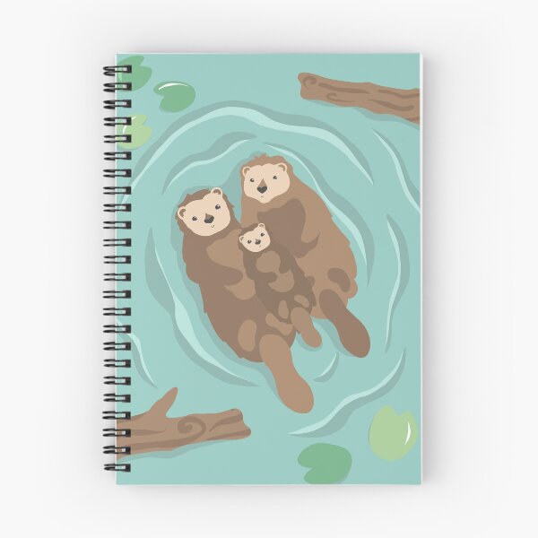 Item preview, Otter Family designed and sold by Tilly Scribbles.