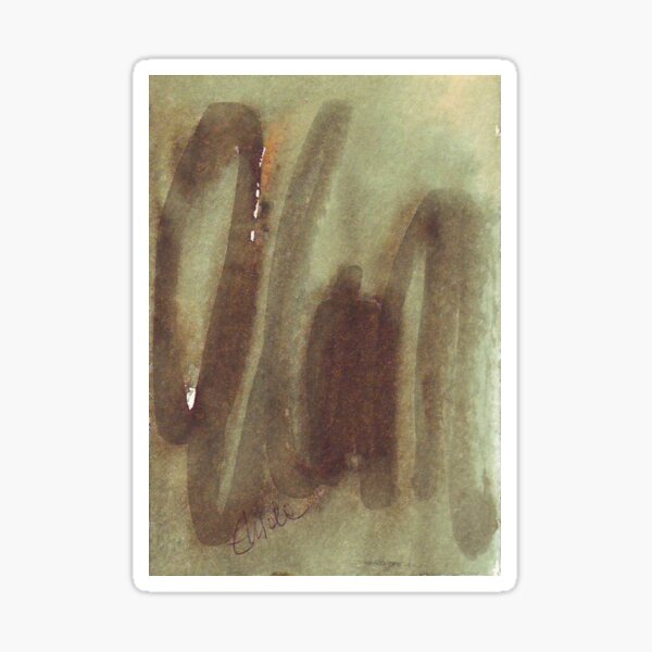 Alan. Watercolor name Sticker