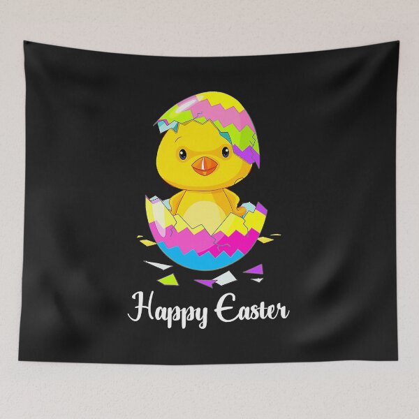 Item preview, Cute Happy Easter Day 2021 Chick With Easter Egg Basket  designed and sold by zorinaabzs143.