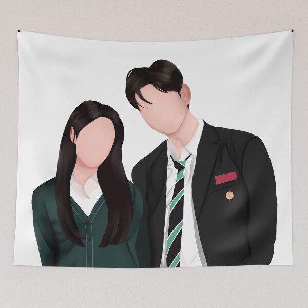 Item preview,  All of us are dead, Choi Nam Ra and Lee Soo Hyuk Drawing designed and sold by BeccaKenDesigns.