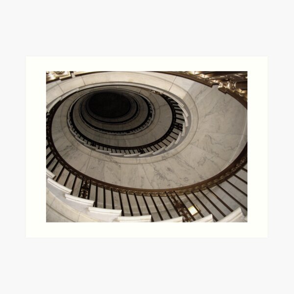The Oval Staircase Art Print