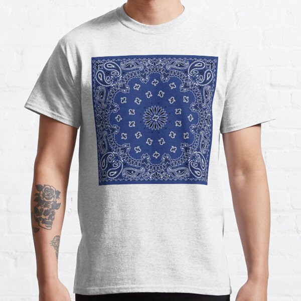 Blue Bandana Pattern Classic T-Shirt