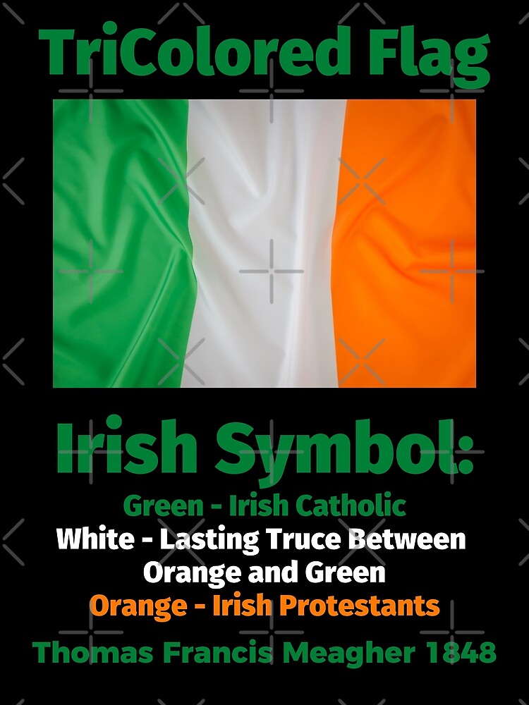 "TriColored Flag, Irish Symbol, Green, White and Orange, Thomas Francis