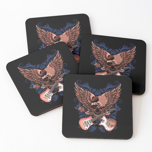 Item preview, Tribal Eagle Guitars Red Blue designed and sold by HexOne.