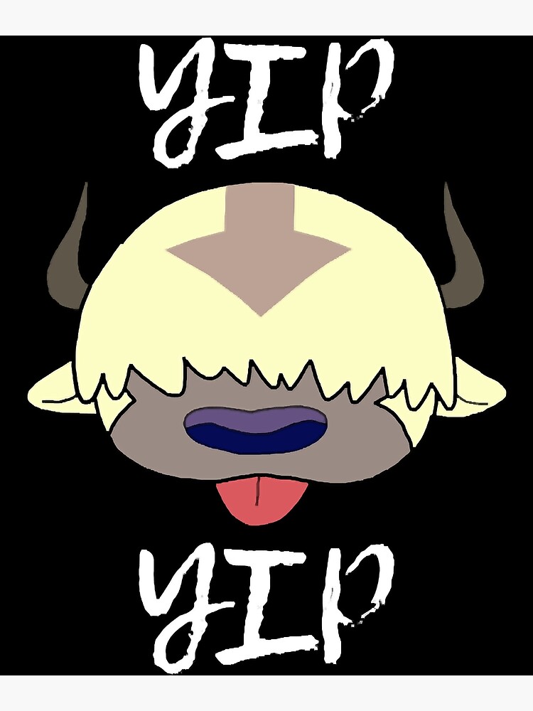 Yip Yip Appa Avatar The Last Airbender Poster For Sale By Andreawaynne Redbubble 