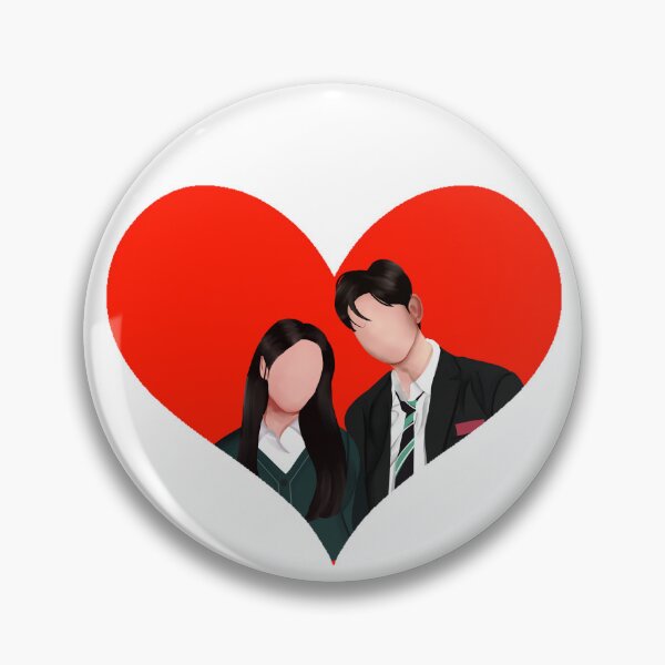 Item preview, All of us are dead, Choi Nam Ra and Lee Soo Hyuk Heart Drawing designed and sold by BeccaKenDesigns.
