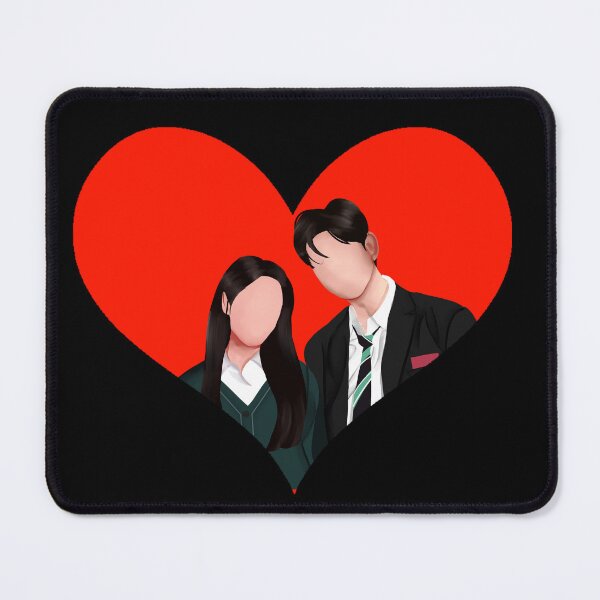 Item preview, All of us are dead, Choi Nam Ra and Lee Soo Hyuk Heart Drawing designed and sold by BeccaKenDesigns.