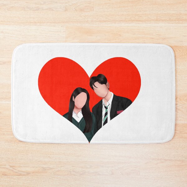 Item preview, All of us are dead, Choi Nam Ra and Lee Soo Hyuk Heart Drawing designed and sold by BeccaKenDesigns.