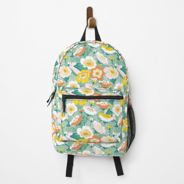Item preview, Wild Rose Orange, Pink, Yellow Flower Pattern designed and sold by Insvy Design Studio.