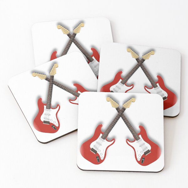 Item preview, Two Red Guitars designed and sold by DelynCreates.