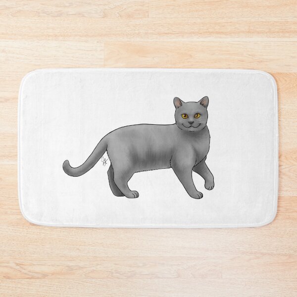 Item preview, Cat - Chartreux Cat - Amber Eyes designed and sold by Jennifer Stolzer.