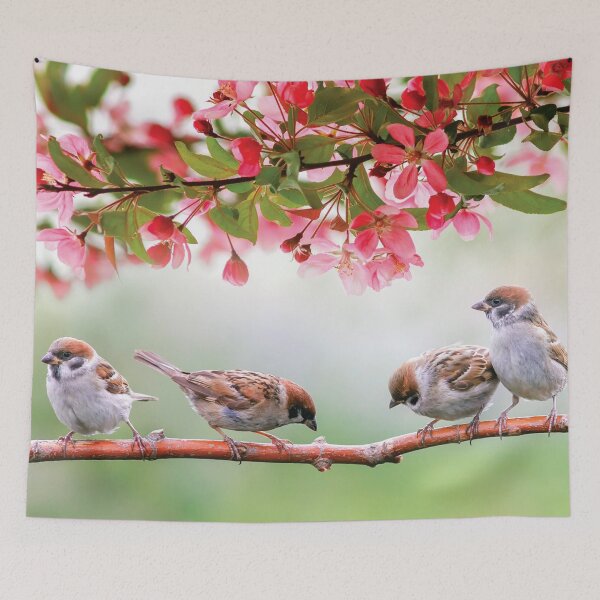 Item preview, Chickadees and Blossoms designed and sold by Diane Petker.