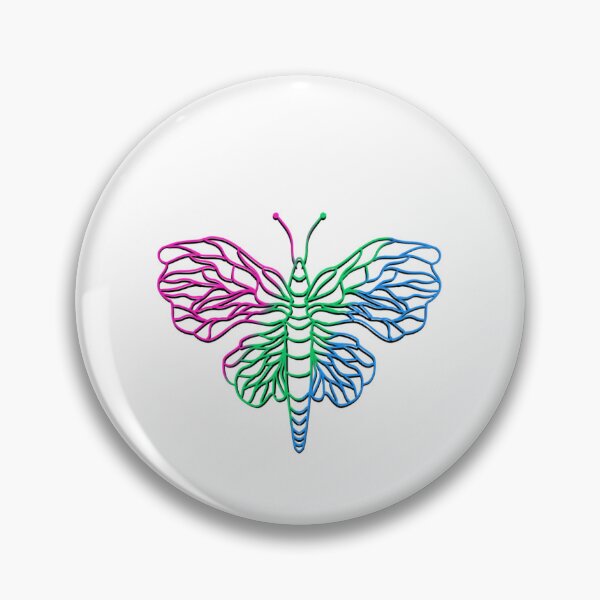 Item preview, Pride Moth Line Art (polysexual) designed and sold by sadlylucifer.