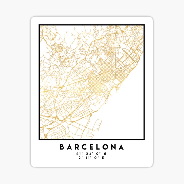 Spanien in Gold Sticker