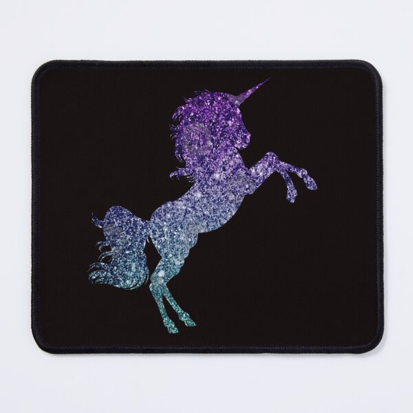 Item preview, Dark Teal and Purple Ombre Faux Glitter Unicorn designed and sold by Felicity-K.