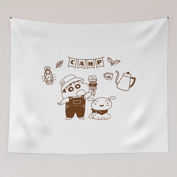 Item preview, Crayon Shin-chan Nohara family Camp Shin-chan and shiro designed and sold by MikaylaBustard.