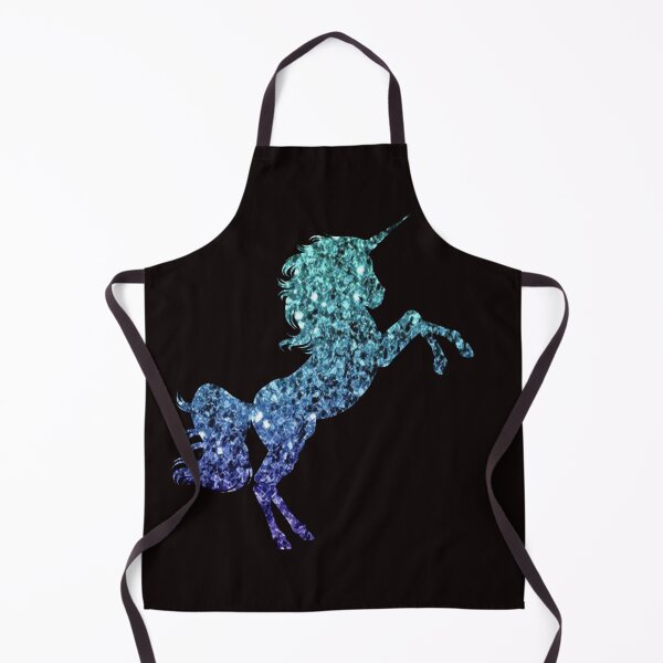 Item preview, Dark Teal and Blue Ombre Faux Glitter Unicorn designed and sold by Felicity-K.