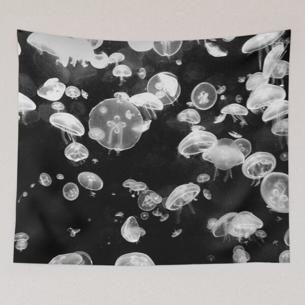 Item preview, Black and White Jellyfish designed and sold by BeetleAndFern.