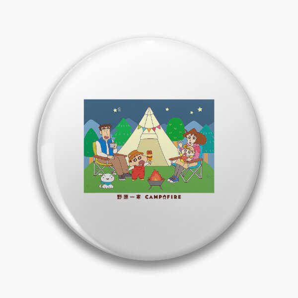 Item preview, Crayon Shin-chan Nohara family Camp fire gather round designed and sold by MikaylaBustard.