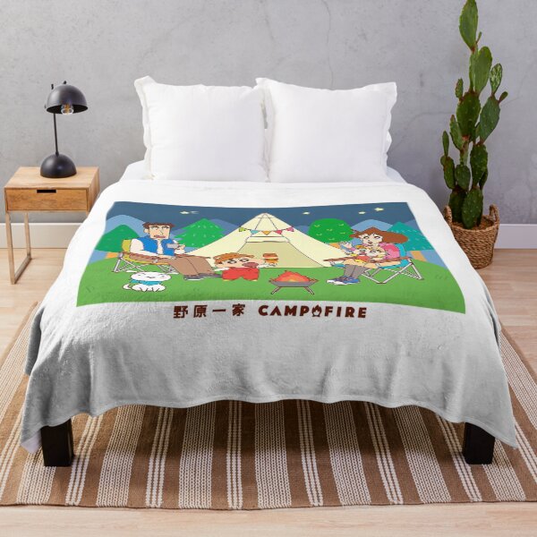 Item preview, Crayon Shin-chan Nohara family Camp fire gather round designed and sold by MikaylaBustard.