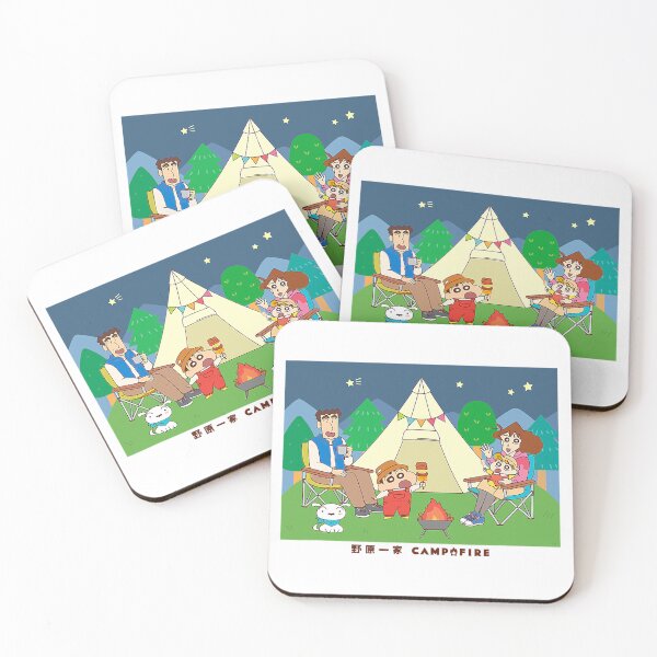 Item preview, Crayon Shin-chan Nohara family Camp fire gather round designed and sold by MikaylaBustard.