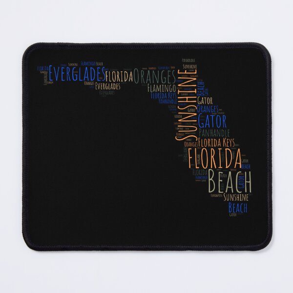 Item preview, Colorful Florida Map Typography designed and sold by JanesCreations.