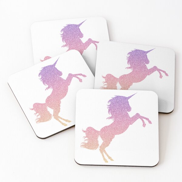 Item preview, Pastel Rosa Púrpura Ombre Faux Glitter Unicornio designed and sold by Felicity-K.