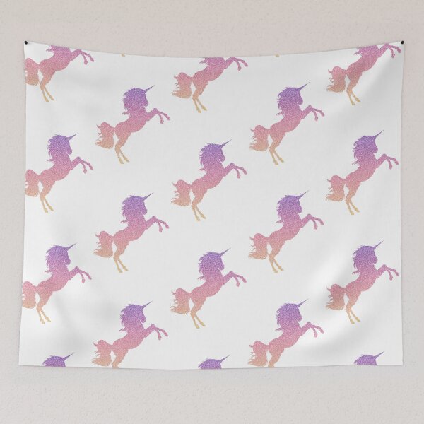 Item preview, Pastel Pink Purple Ombre Faux Glitter Unicorn designed and sold by Felicity-K.