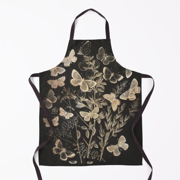 Item preview, Gold Butterflies, Moths, Futtering over leaves, vintage illustration  designed and sold by Jaydee001.