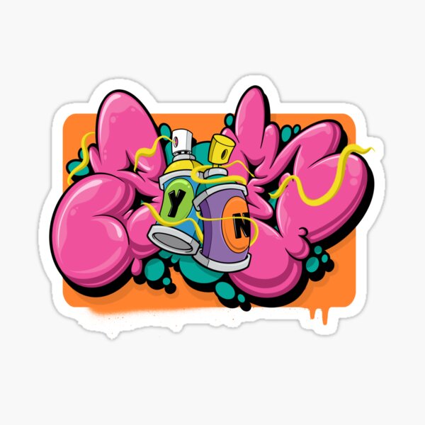 Item preview, Bubbly Graffiti Piece by Synr designed and sold by maniakdraws.