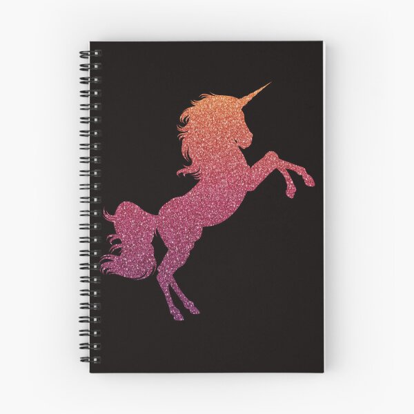 Item preview, Dark Red Orange Ombre Faux Glitter Unicorn designed and sold by Felicity-K.