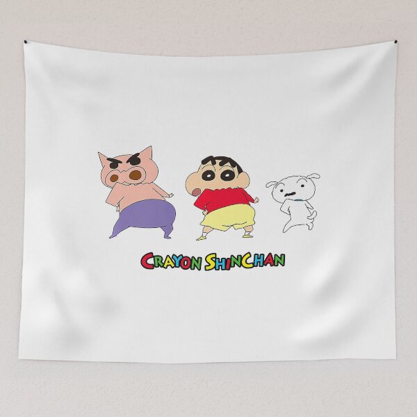 Item preview, Crayon Shin-chan, turning around & Shin-chan & Shiro designed and sold by MollyKirkwood.