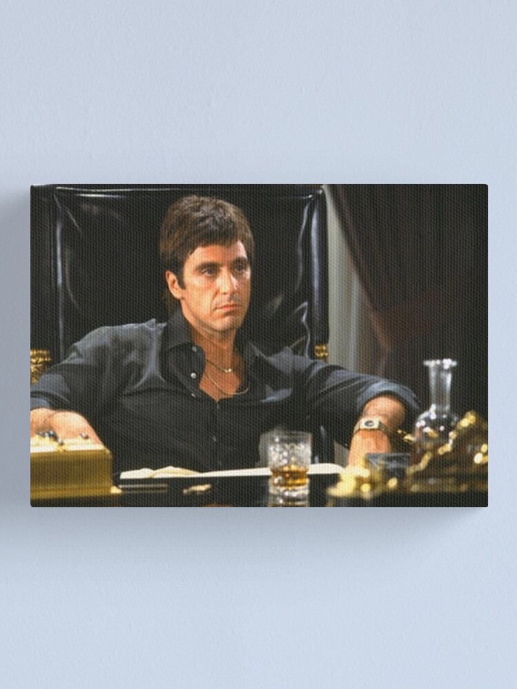 Poster Toile Scarface - Impression Murale Tony Montana - Plusieurs Tailles Dispo