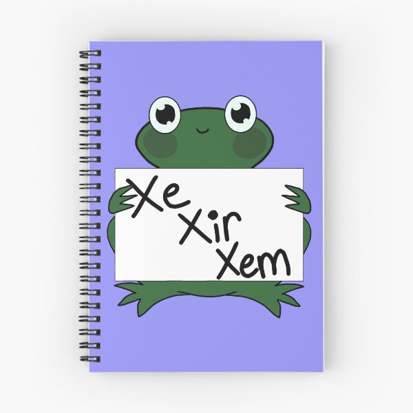 Item preview, Xe/Xir/Xem frog pronouns lgbt trans nonbinary neopronouns designed and sold by Spell-the-Bee.
