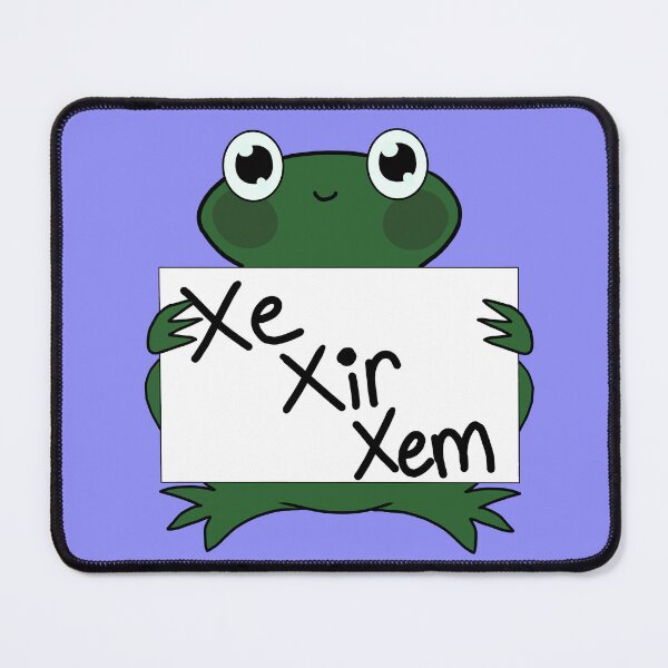 Item preview, Xe/Xir/Xem frog pronouns lgbt trans nonbinary neopronouns designed and sold by Spell-the-Bee.