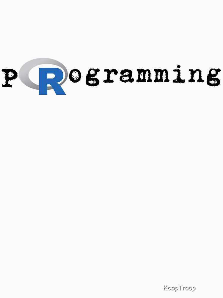 Thumbnail 7 of 7, Essential T-Shirt, R in R programming R programming designed and sold by KoopTroop ⭐⭐⭐⭐⭐.