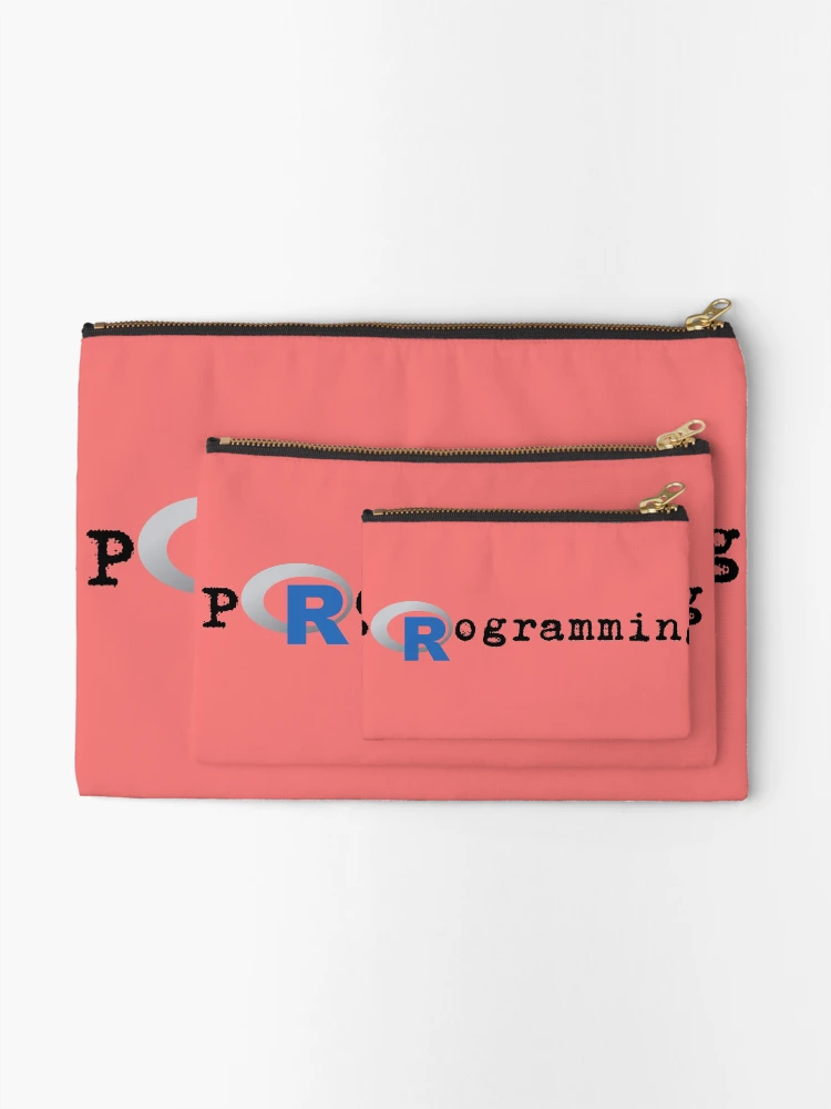 Thumbnail 2 of 4, Zipper Pouch, R in R programming R programming designed and sold by KoopTroop ⭐⭐⭐⭐⭐.