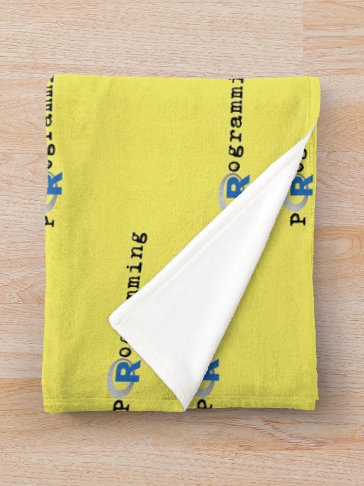 Thumbnail 3 of 6, Throw Blanket, R in R programming R programming designed and sold by KoopTroop ⭐⭐⭐⭐⭐.