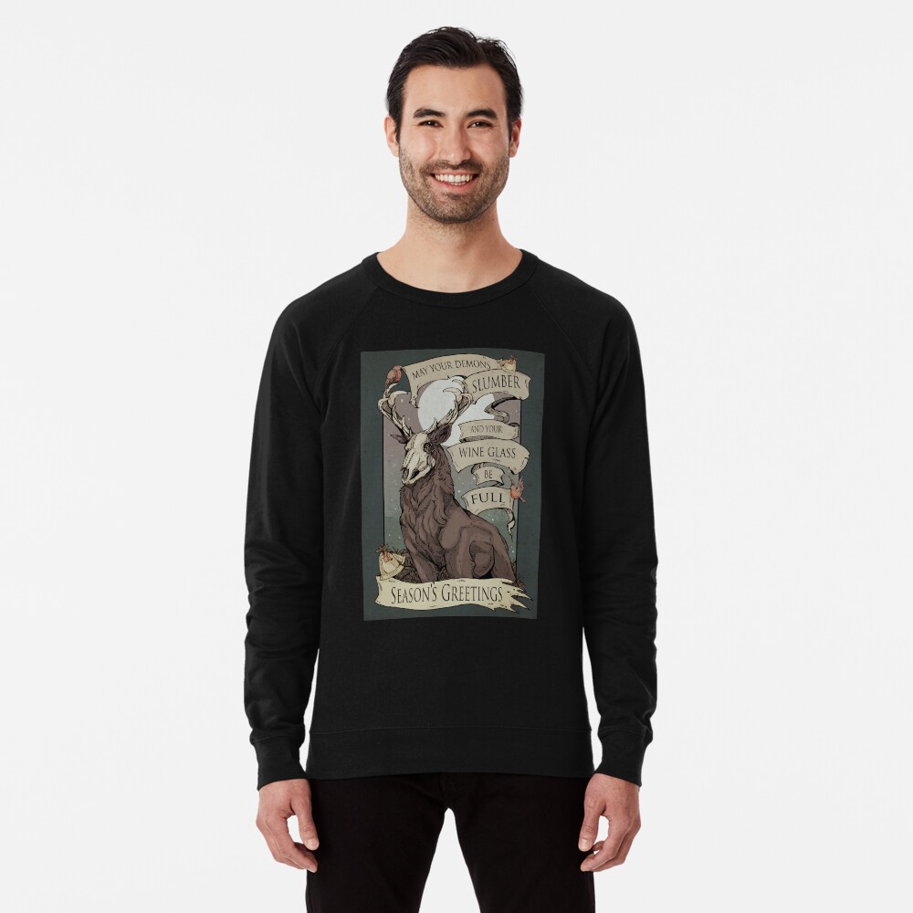Item preview, Lightweight Sweatshirt designed and sold by WOLFSKULLJACK.