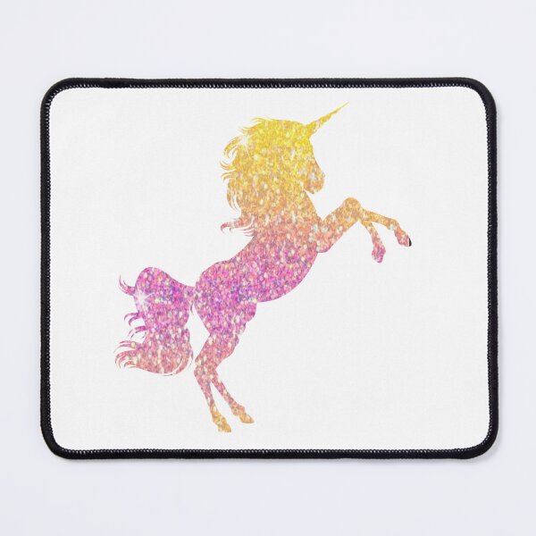 Item preview, Pink and Yellow Ombre Faux Glitter Unicorn designed and sold by Felicity-K.