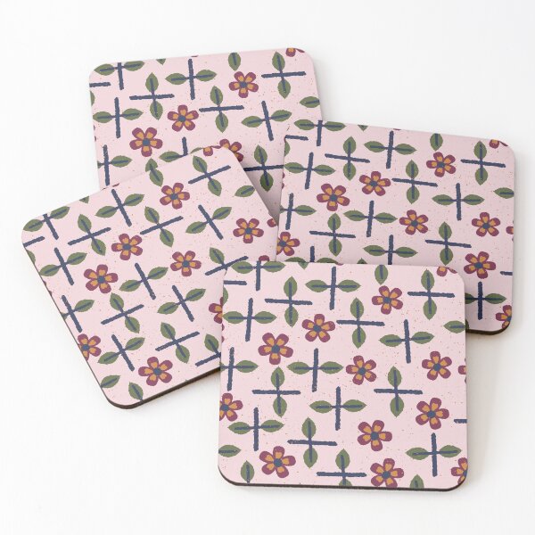 Item preview, Mod speckled floral and stylized leaves designed and sold by FrancesPoff.