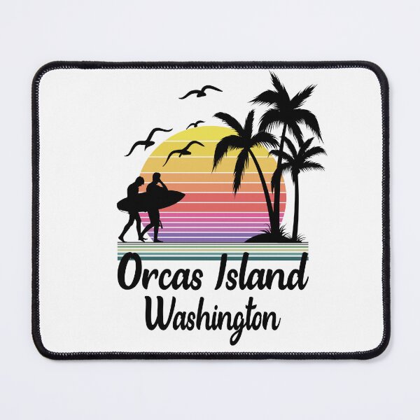 Item preview, Orcas Island Washington Seaside Retro Sunset designed and sold by Home-Spirit.